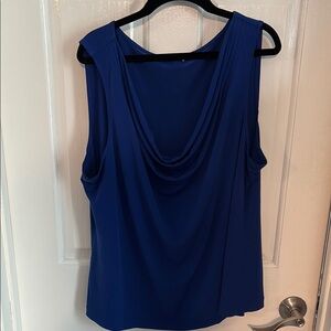 Calvin Klein Blue Draped Tank Top